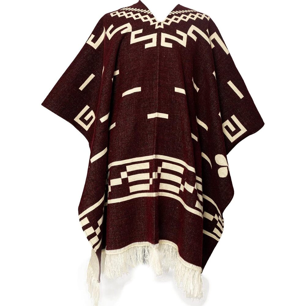 9429 Clint Eastwood Poncho, Handmade In Ecuador, Alpaca Wool Blend, Western